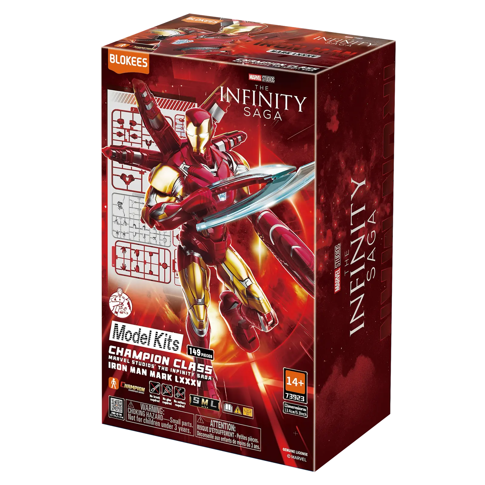 Marvel Infinity Saga Champion Class 01 Iron Man MK85 Model Kits | Blokees - Image 4