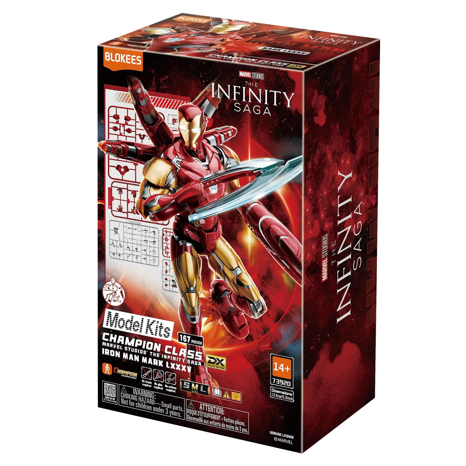 Marvel Infinity Saga Champion Class 01 Iron Man MK85 Model Kits | Blokees - Image 5