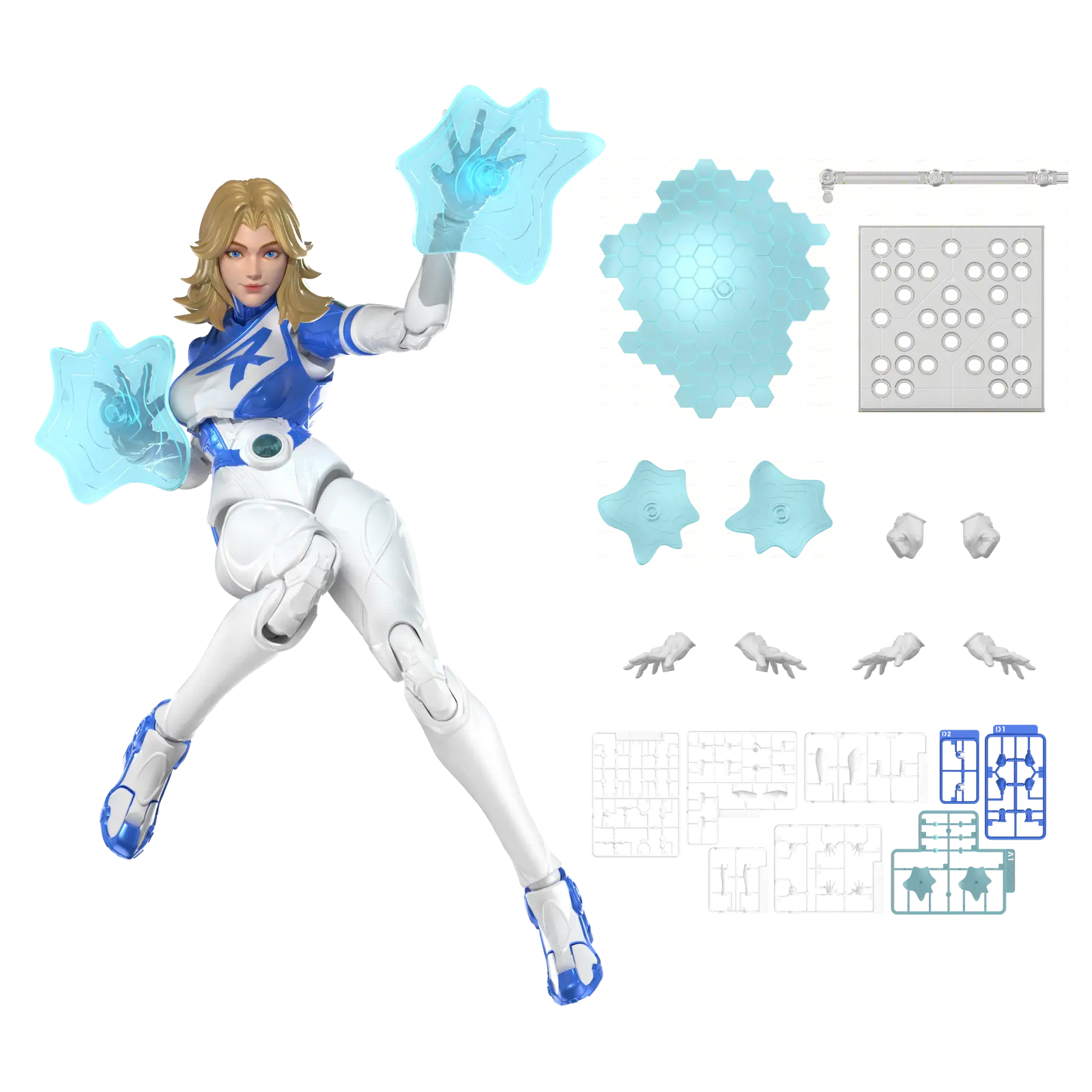 Marvel Rivals Champion Class 11 Invisible Woman Model Kits | Blokees (Pre-Order) - Image 3