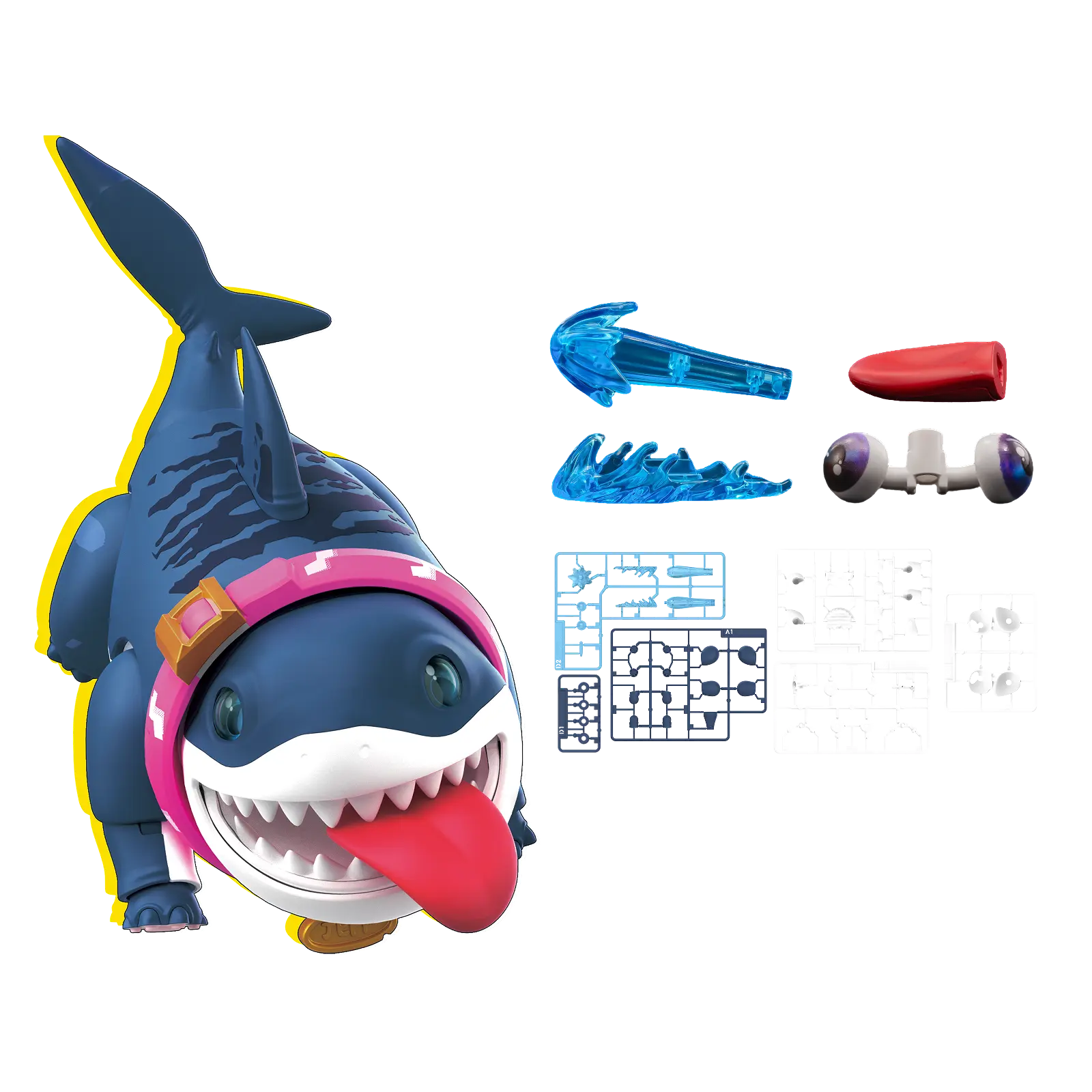 Marvel Rivals Champion Class 12 Jeff The Land Shark Model Kits | Blokees (Pre-Order) - Image 3