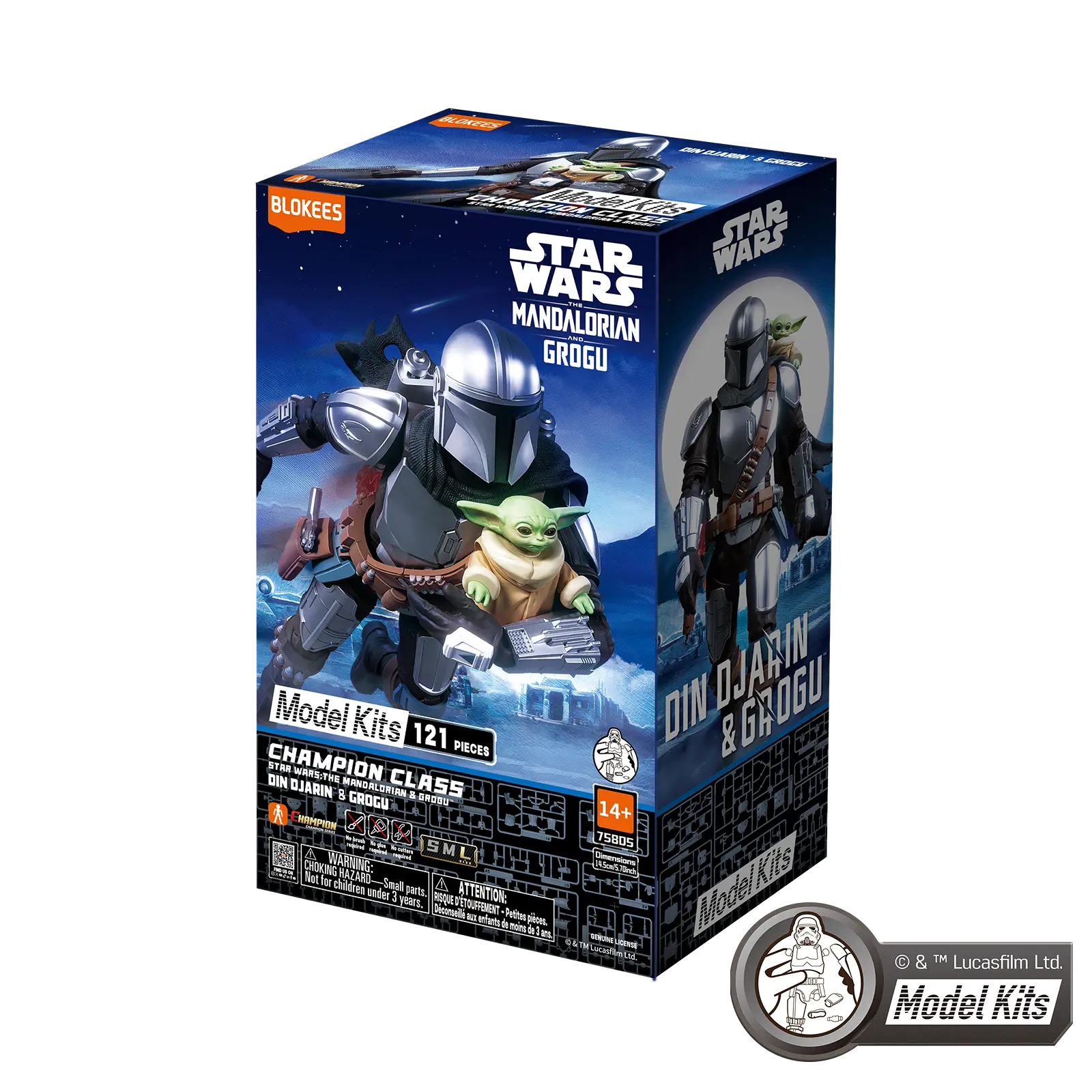 Star Wars: The Mandalorian & Grogu™ Champion Class 05 Din Djarin™ & Grogu™ Model Kits | Blokees - Image 3
