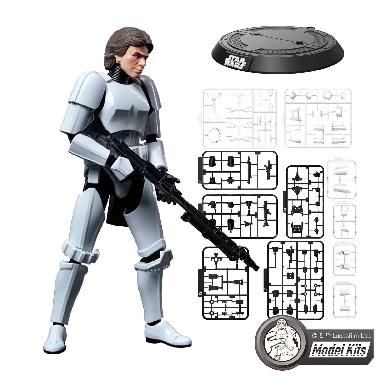 Star Wars: A New Hope™ Champion Class 03 HAN SOLO Stormtrooper Disguise Version Model Kits | Blokees