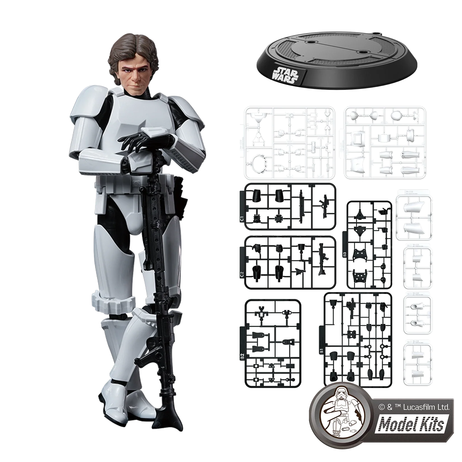 Star Wars: A New Hope™ Champion Class 03 HAN SOLO Stormtrooper Disguise Version Model Kits | Blokees - Image 2