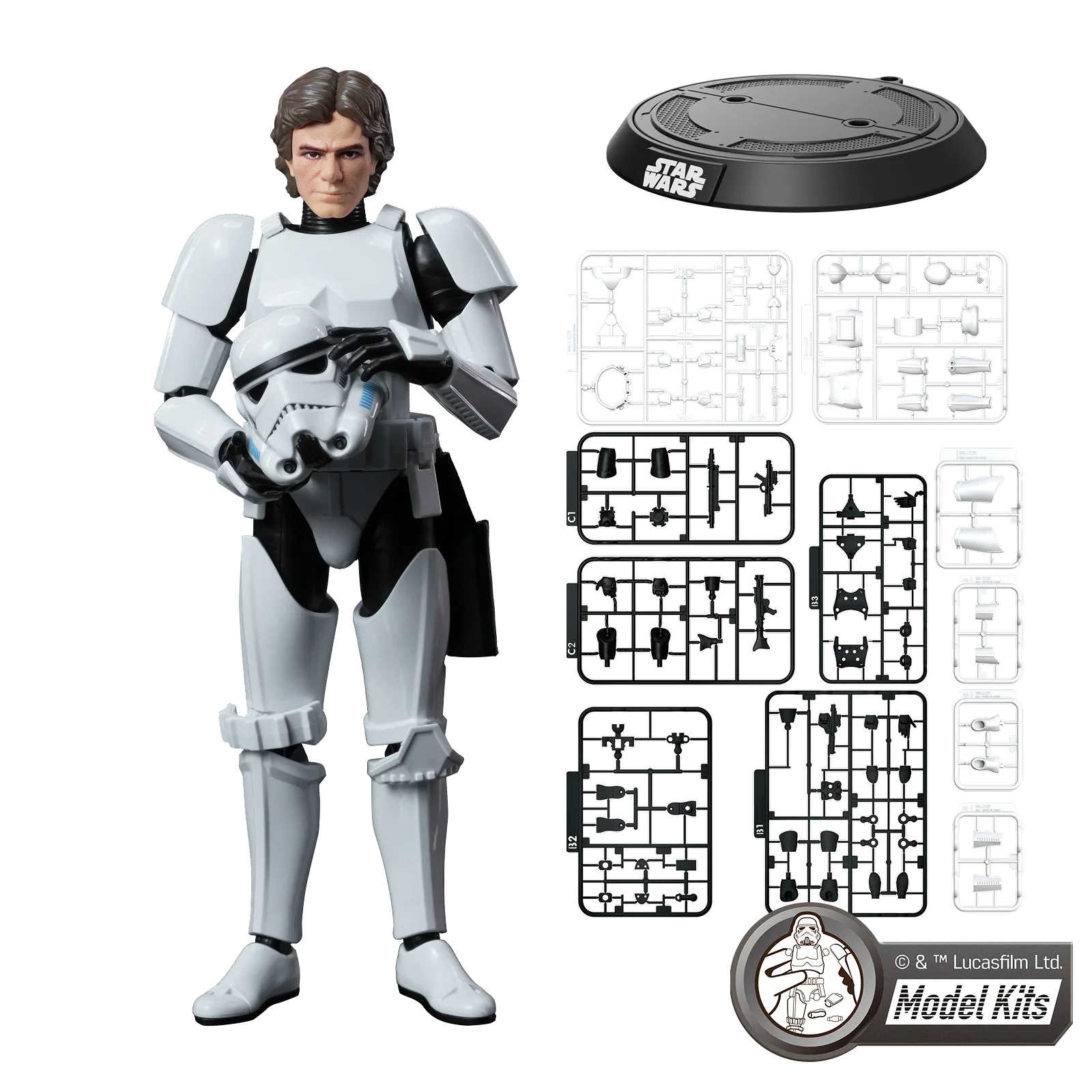 Star Wars: A New Hope™ Champion Class 03 HAN SOLO Stormtrooper Disguise Version Model Kits | Blokees - Image 3