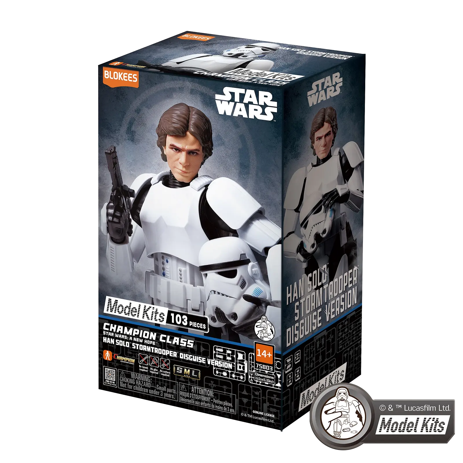 Star Wars: A New Hope™ Champion Class 03 HAN SOLO Stormtrooper Disguise Version Model Kits | Blokees - Image 4