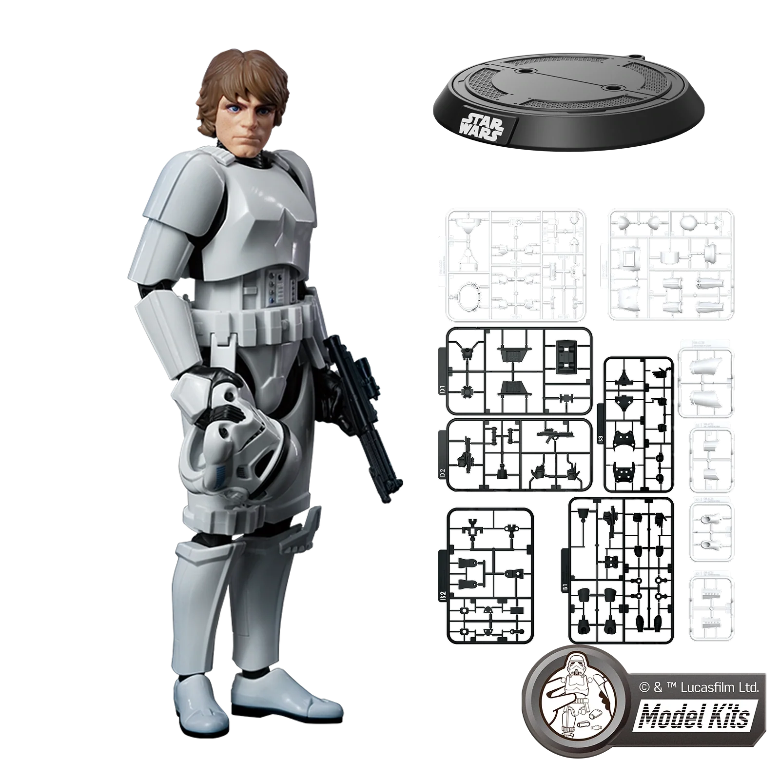 Star Wars: A New Hope™ Champion Class 04 Luke Skywalker Stormtrooper Disguise Version Model Kits | Blokees - Image 2